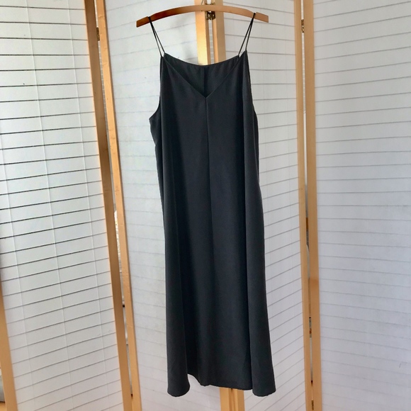 maternity silk slip dress